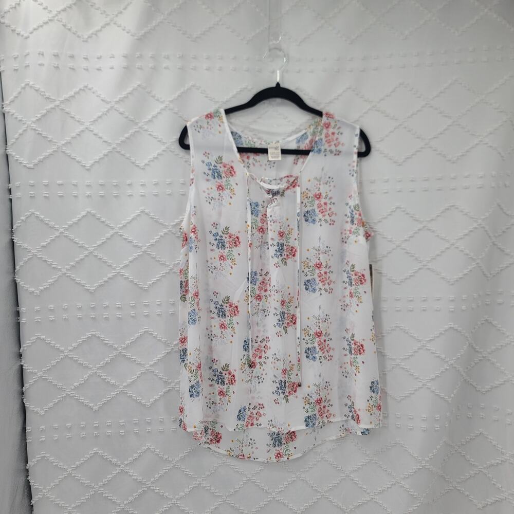 Terra and sky/Sonoma Bundle of 3 Shirts Blue Purple and White Size 1X Vacation - Picture 2 of 16